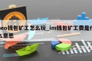 neo钱包矿工怎么玩_im钱包矿工费是什么意思