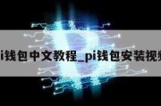 pi钱包中文教程_pi钱包安装视频