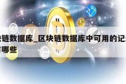 区块链数据库_区块链数据库中可用的记录类型有哪些