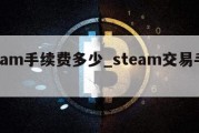 steam手续费多少_steam交易手续费