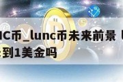 LUNC币_lunc币未来前景 lunc币长到1美金吗