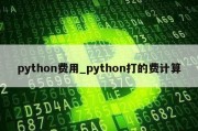 python费用_python打的费计算