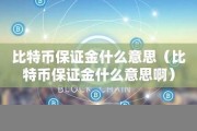 数字货币保证金是什么(数字货币保证金是什么东西)