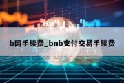 b网手续费_bnb支付交易手续费