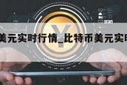 比特币美元实时行情_比特币美元实时行情K线图