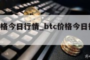 btc价格今日行情_btc价格今日行情美元