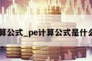 pe的计算公式_pe计算公式是什么意思啊