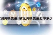 欧洲兑换美金_欧元兑换美金汇率多少钱