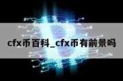 cfx币百科_cfx币有前景吗