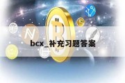 bcx_补充习题答案