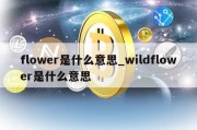 flower是什么意思_wildflower是什么意思