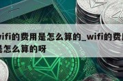 wifi的费用是怎么算的_wifi的费用是怎么算的呀