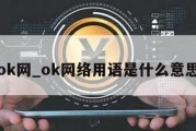 ok网_ok网络用语是什么意思