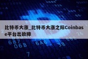 比特币大涨_比特币大涨之际Coinbase平台出故障