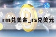 rm兑美金_rs兑美元