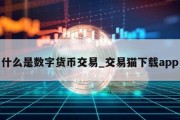 什么是数字货币交易_交易猫下载app