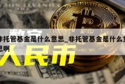 非托管基金是什么意思_非托管基金是什么意思啊