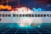 数字货币桥_数字货币桥项目目前的参与方有几个