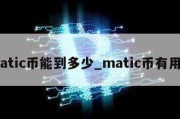 matic币能到多少_matic币有用吗