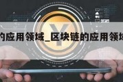 区块链的应用领域_区块链的应用领域包括什么